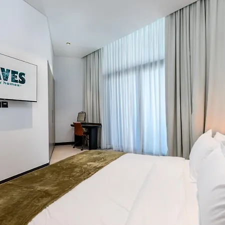 Waves Holiday Homes - 15 Northside, Tower 1, Two Bedroom دبي المظهر الخارجي الصورة