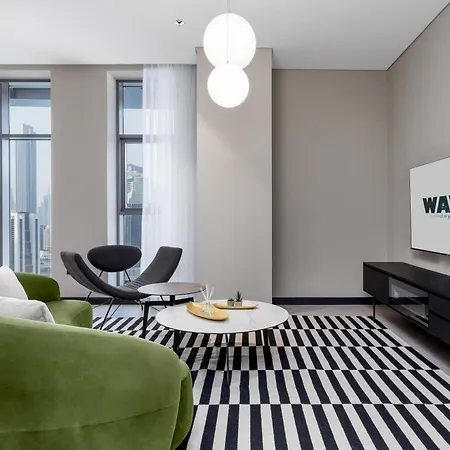 Waves Holiday Homes - 15 Northside, Tower 1, Two Bedroom دبي المظهر الخارجي الصورة