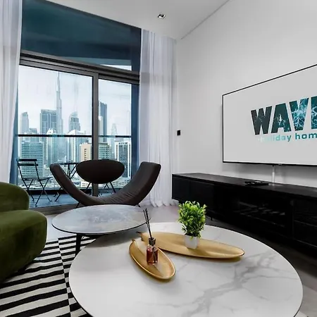 Waves Holiday Homes - 15 Northside, Tower 1, Two Bedroom دبي المظهر الخارجي الصورة