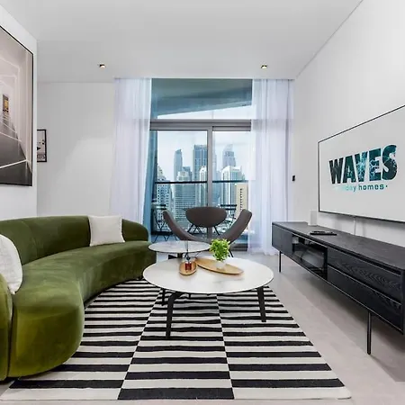 Waves Holiday Homes - 15 Northside, Tower 1, Two Bedroom دبي المظهر الخارجي الصورة
